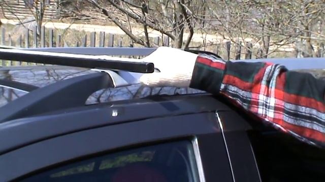 КАК СДЕЛАТЬ БАГАЖНИК НА КРЫШУ АВТО за 100 РУБЛЕЙ ! поперечины на рейлинги СВОИМИ РУКАМИ ! смотреть онлайн