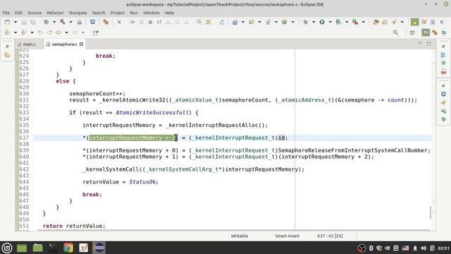 058 - RTOS (16) - Implementation of semaphore get and release from interrupt смотреть онлайн