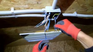 ЭЛЕКТРОМОНТАЖ В ГАРАЖЕ  БЮДЖЕТ 2 (ОБШИТ ОСБ)