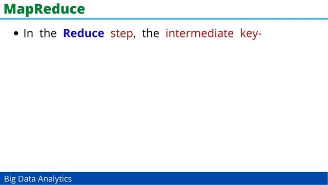 Glimpse of MapReduce | BIG DATA ANALYTICS