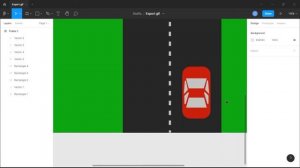 How to create, animate and export gif in Figma | Figma Moving Car Animation