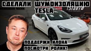 Tesla Model 3 Performance, полная шумоизоляция. Сделали антискрип, обработали арки жидким полимером