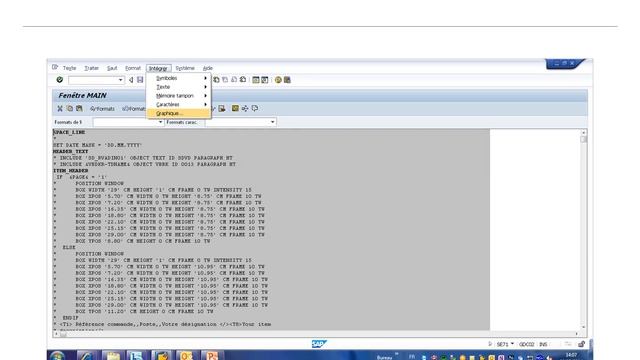 GU SAP SE71 How to insert graphics image Bitmap in SAPscript