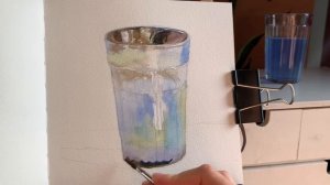 Мастеркласс: пишем стеклянный стакан акварелью