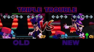 FNF': Vs Sonic.exe 3.0 - Triple Trouble (Old Vs New) (sonic exe third song 2.0 vs 3.0 comparison)