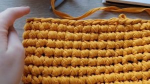 Детская вязанная сумочка крючком// быстрый мк//вяжем из трикотажной пряжи//вязание крючком