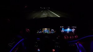 2024 Mercedes AMG GT  53 4-Door POV on the German Autobahn / No Speed Limit with Ambient Lighting