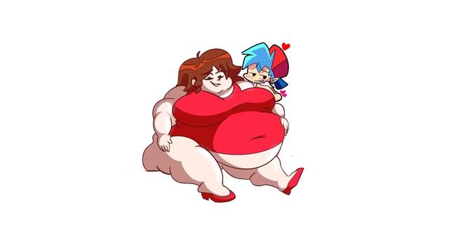 FNF FAT GIRLFRIEND + BOYFRIEND = ? | Friday Night Funkin Animation смотреть онлайн