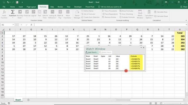 How to Use the Watch Window in Excel - Tutorial