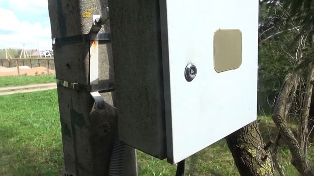 Установка трубостойки  и подключение щита учета к опоре ЛЭП по ТУ 15квт 380В на 3 фазы (Часть 2)