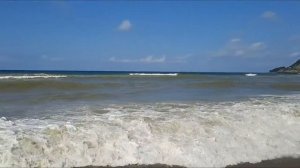 Шторм на Чёрном море в Лермонтово. Краснодарский край