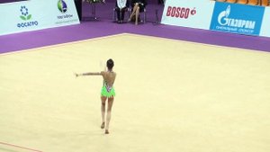 Дина Аверина, булавы. Гран-При 2014, Москва