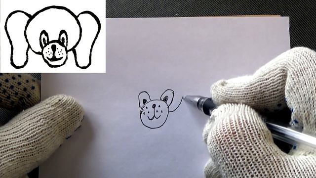 Собачка для срисовки. смотреть онлайн