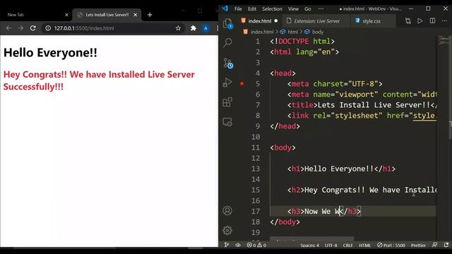 How to Install Live Server in VS Code? | Liver Server | VS Code Extension | смотреть онлайн