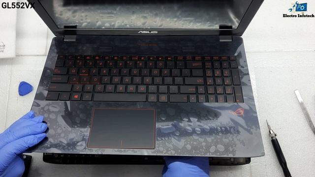ASUS ROG GL552VX Keyboard replace смотреть онлайн