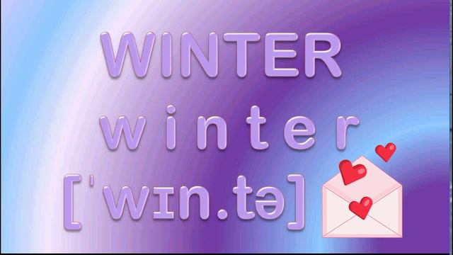 Daily English Words 29 Winter