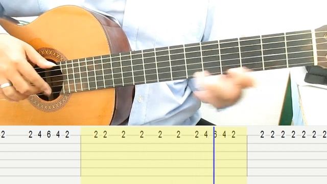Las Ketchup Asereje Guitar Lesson Melody Tab Tutorial No Capo Guitar Lessons for Beginners смотреть онлайн