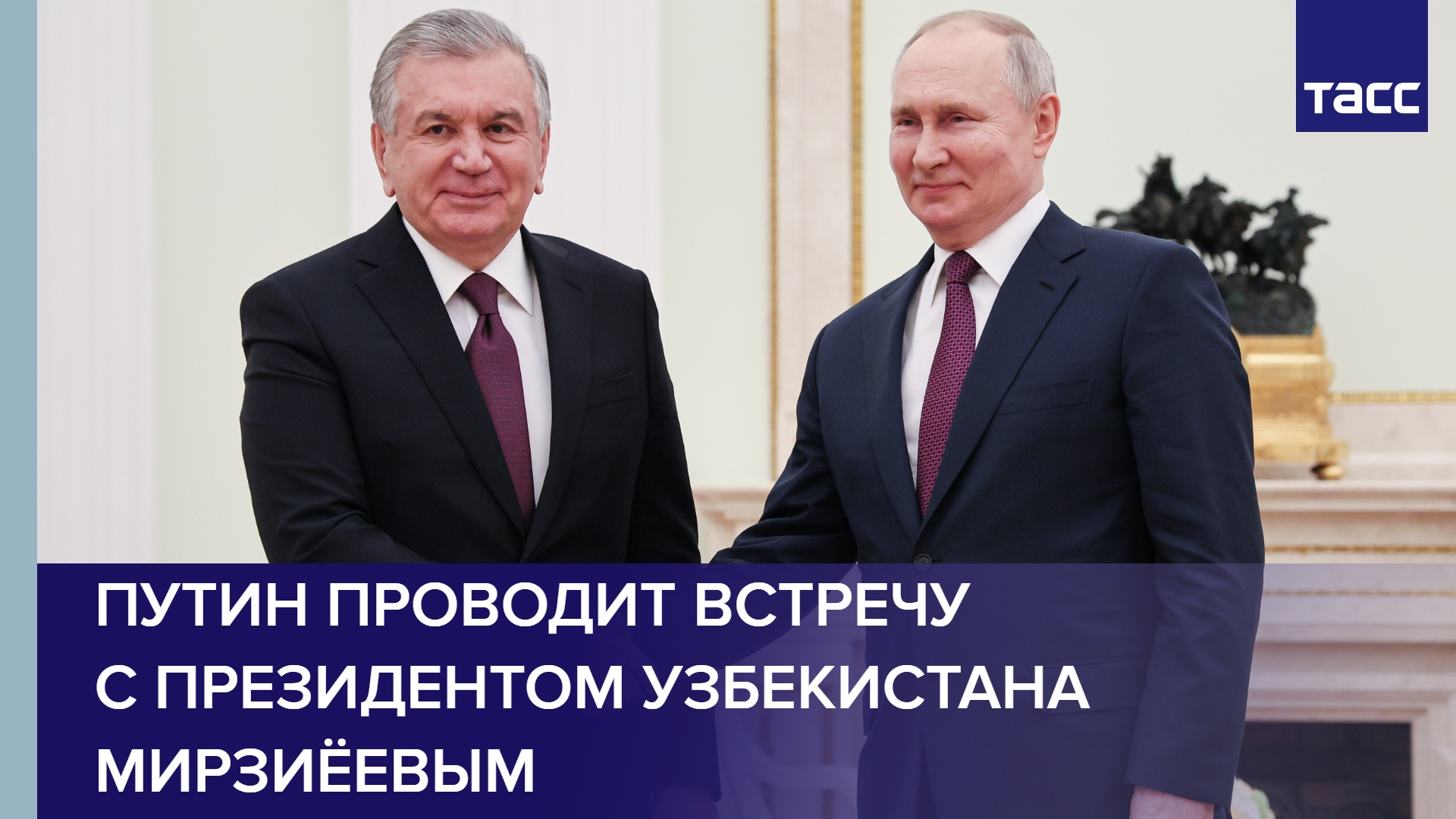 Владимир Путин проводит встречу с президентом Узбекистана Мирзиёевым