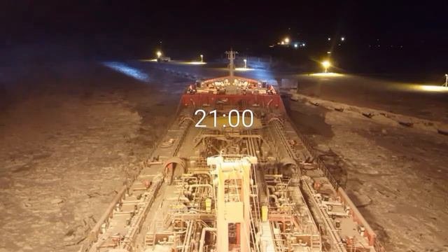 Подход к причалу Салмановское