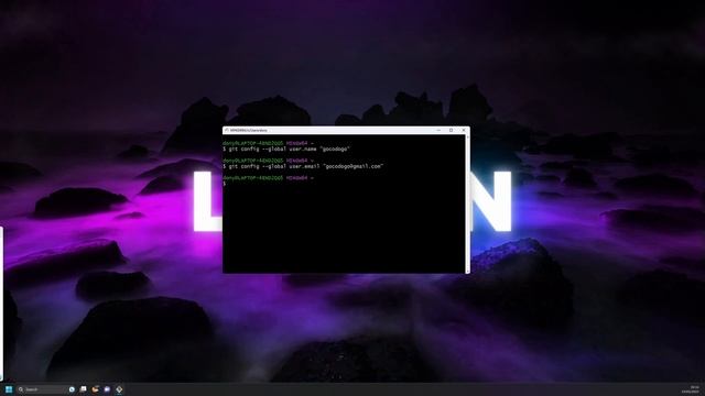 Set email and user name in Git смотреть онлайн
