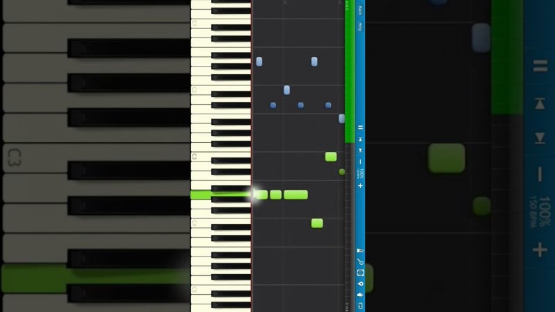 Улыбка - из мультфильма  Крошка Енот #pianotutorial #synthesia #piano #пианино