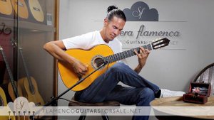 Graciliano Pérez 2020 flamenco guitar for sale played by Alberto Fernández