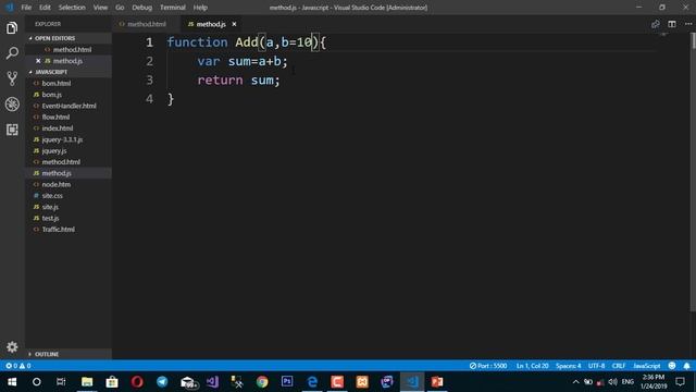 JavaScript-using function in javascript