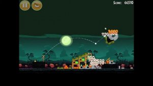 Angry Birds Seasons 2012 Halloween 2-14 Ham'o'ween 3 stars level walkthrough gameplay tutorial