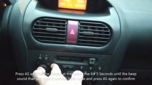 How to Unlock/Enter the Radio Code Opel Corsa (Vauxhall) cars