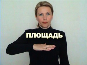 ЖЕСТОВЫЙ ЯЗЫК. СЛОВАРЬ. Площадь