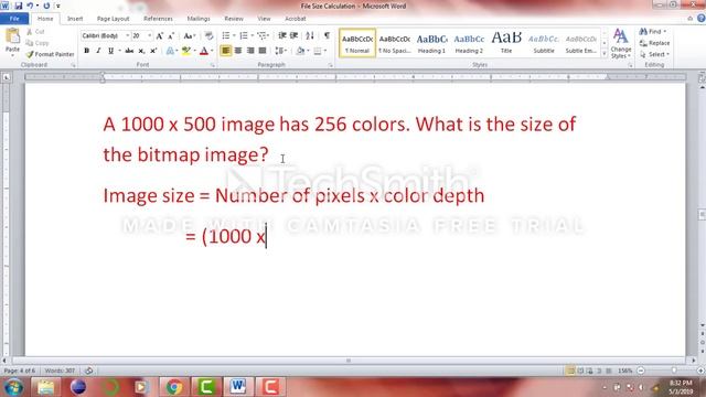 Calculating Bitmap Image Size And Color Depth смотреть онлайн