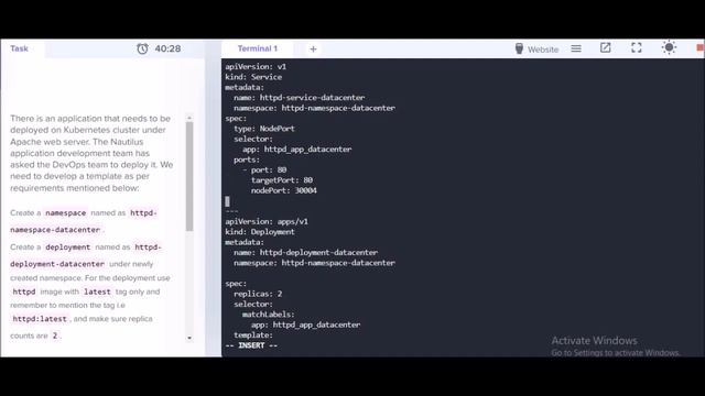 Deploy Apache Web Server on Kubernetes Cluster | kodekloud tasks | devops | kubernetes