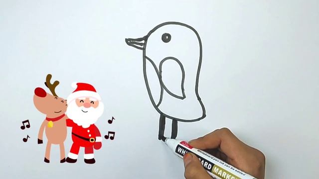 Bolalar uchun Qush rasm chizish/Drawing Cute bird for children/Рисование Птица для детей смотреть онлайн