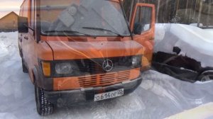 Мерседес 208 Д,заводим в -30.