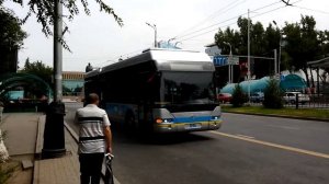 Electric Trolley Bus in Almaty, Kazakhstan Электрический автобус Алматы, Казахстан