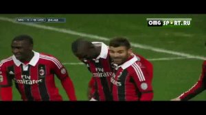 Milan 1-0 Udinese Goal Mario Balotelli 03.02.13