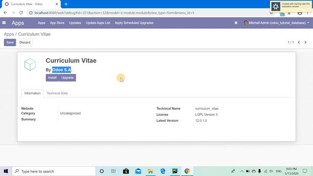 03 building a module (Curriculum Vitae part1) смотреть онлайн