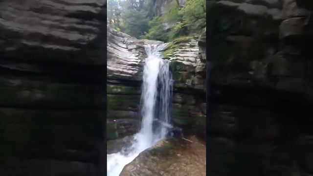 Водопад. Каньон Псахо. Самшитовая роща. Кавказ. Сочи