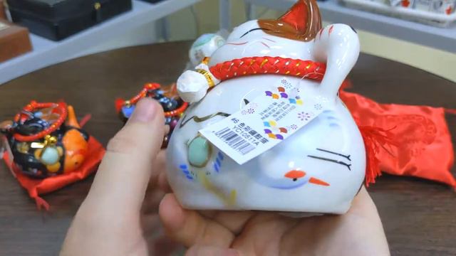 Кот-копилка Успех, Благосостояние и много клиентов! 13*13 см. смотреть онлайн