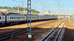 Электропоезд ЭП2Д-0023 (ЦППК) пригородный поезд №6118 Можайск - Дмитров.