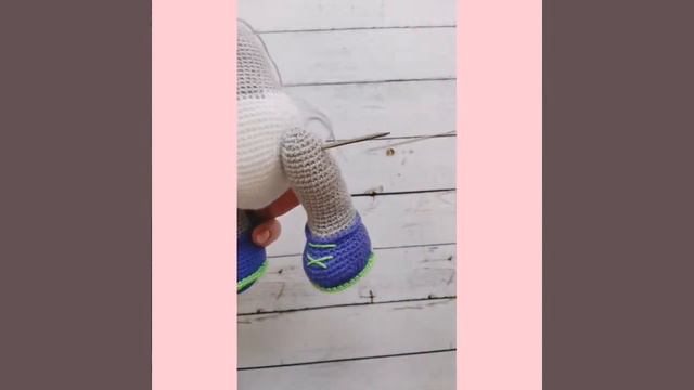 Нитяное крепление #амигурумизайка#игрушкакрючком#мастеркласс#нитяноекрепление