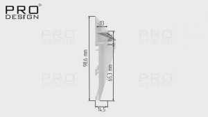 Плинтус скрытого монтажа Pro Design Combo 603