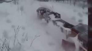 Уборка снега поездом