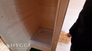 Каркасная баня BOX HYGGE - стильное решение для зимнего использования.