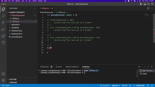 Typescript For Beginners | If-Else Statement | Hindi/Urdu