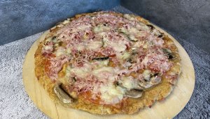 ПИЦЦА на творожном тесте, ПП, ЗОЖ, ВКУСНО И БЫСТРО, подсчет КБЖУ в описании