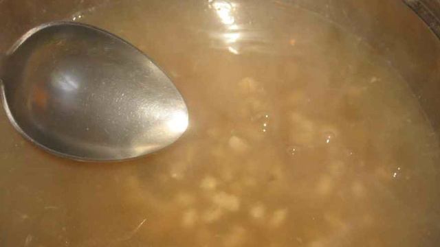 Cуп из белых грибов с перловкой