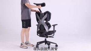 SIHOO x XIAOQI X5 Ergonomic Gaming Chair Assembly Guide & Function Video