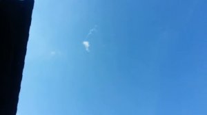 Тест самодельной ракеты с парашютом