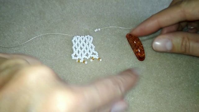 DIY. Beaded necklace. Колье из бисера и бусин. МК смотреть онлайн